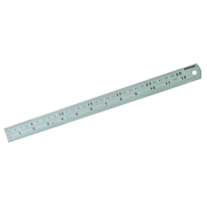 30cm (1ft) Steel Ruler / Straight Edge