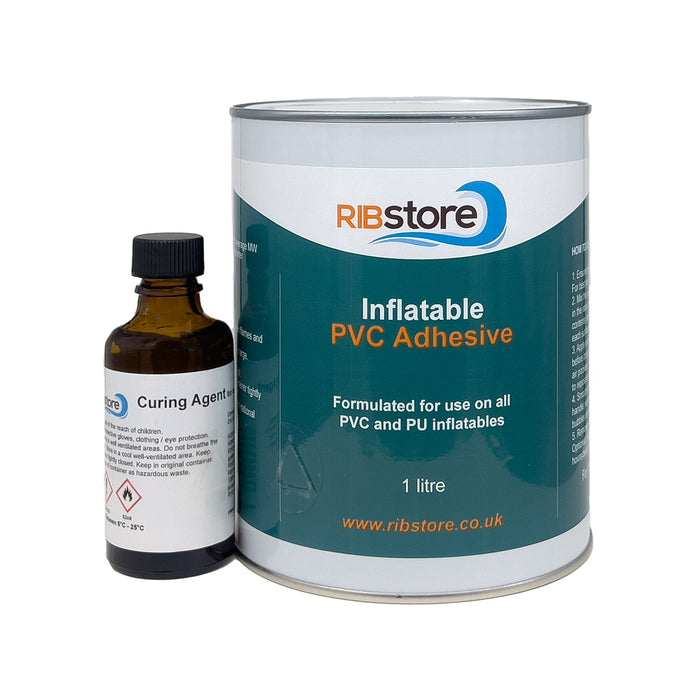 PVC Inflatable Boat and RIB Repair 2-Part Adhesive Glue by RIBstore - 125ml, 250ml, 1 litre or 4.5 litre